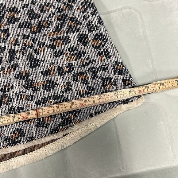 Anthropologie W5 Blue Leopard Print Halter Tank  Top Women’s Size Medium Fringe - Picture 9 of 12